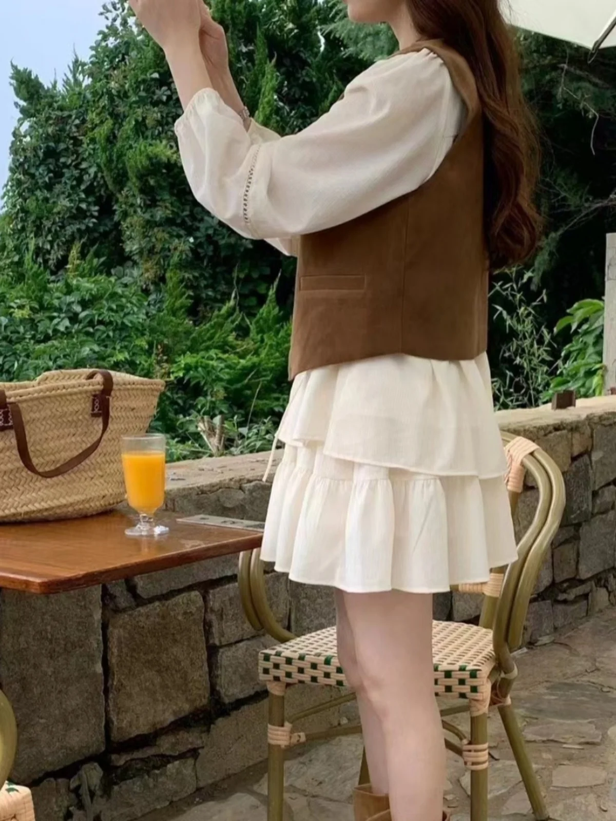 

Spring Faion Set Fre Sle High Waist Slimming Skirt Women's irt plus f Body Skirt Two Piece Set Youthful Look