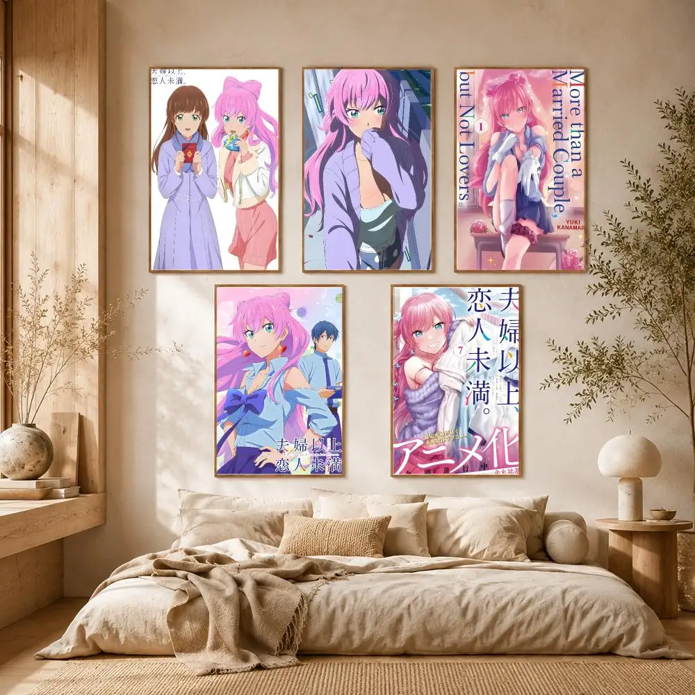 More Than a Married Couple, But Not Lovers Anime Poster Self-adhesive Advanced Aesthetic Printing Paper Living Room Home Decor