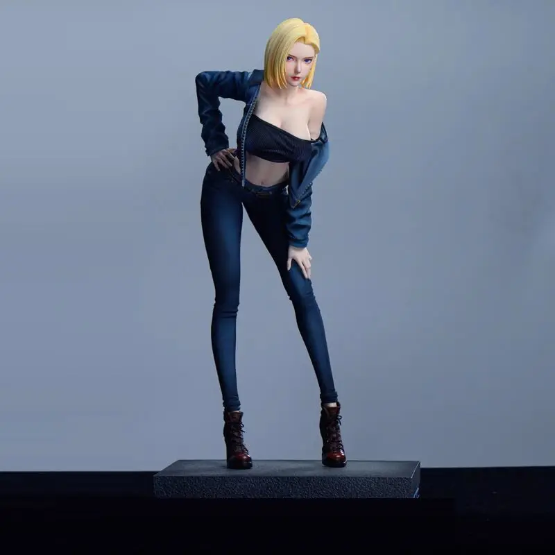 Figura GK de 32cm Fendie Studio Android 18 Anime Dragon Ball, Modelo em PVC, Brinquedo Colecionável, Ornamento de Mesa, Estátua, Boneca, Presente