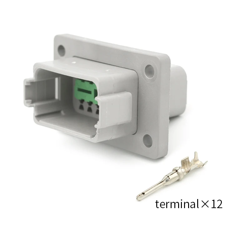 DT04-12P-L012 DEUTSCH Automotive harness connectors with flanged waterproof male plugs 12 pins with male terminals 1060-16-0122