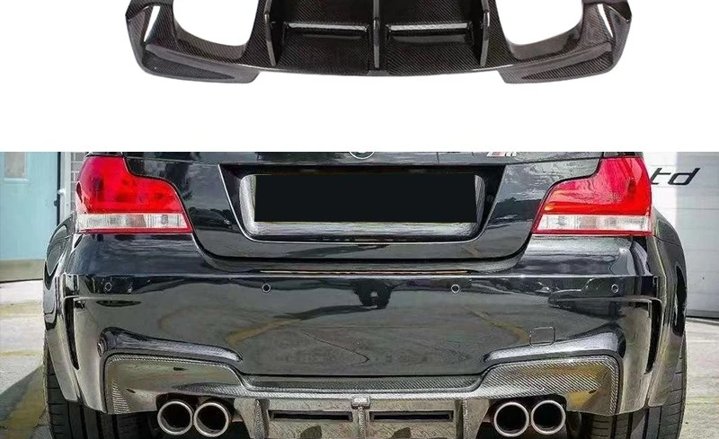 

For BMW 1 Series E82 Carbon Fiber Rear Lip Diffuser Modified Body Kit Auto Parts