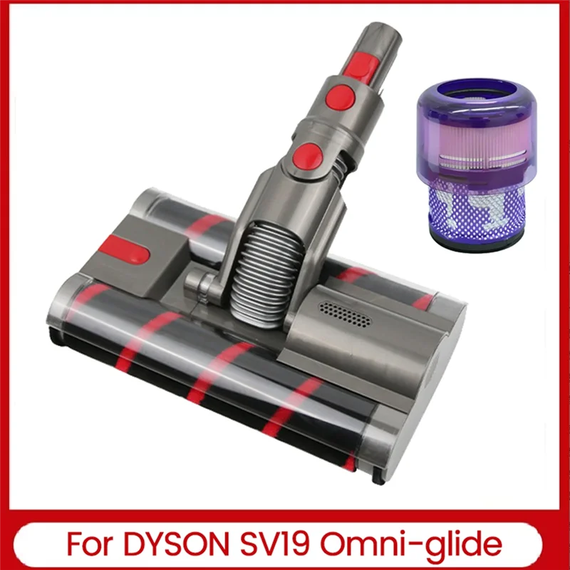 

TCF-для Dyson Omni-Glide SV19, запасные части для пылесоса, мягкая роликовая чистящая головка, двойная роликовая щетка с фильтром