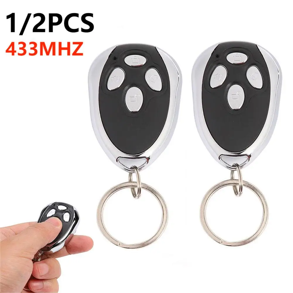 433MHZ Gate Alarm Remote Control 4 Keys Garage Door Key Duplicator Universal Copy Code Remote Controller for Home Car Motorcycle