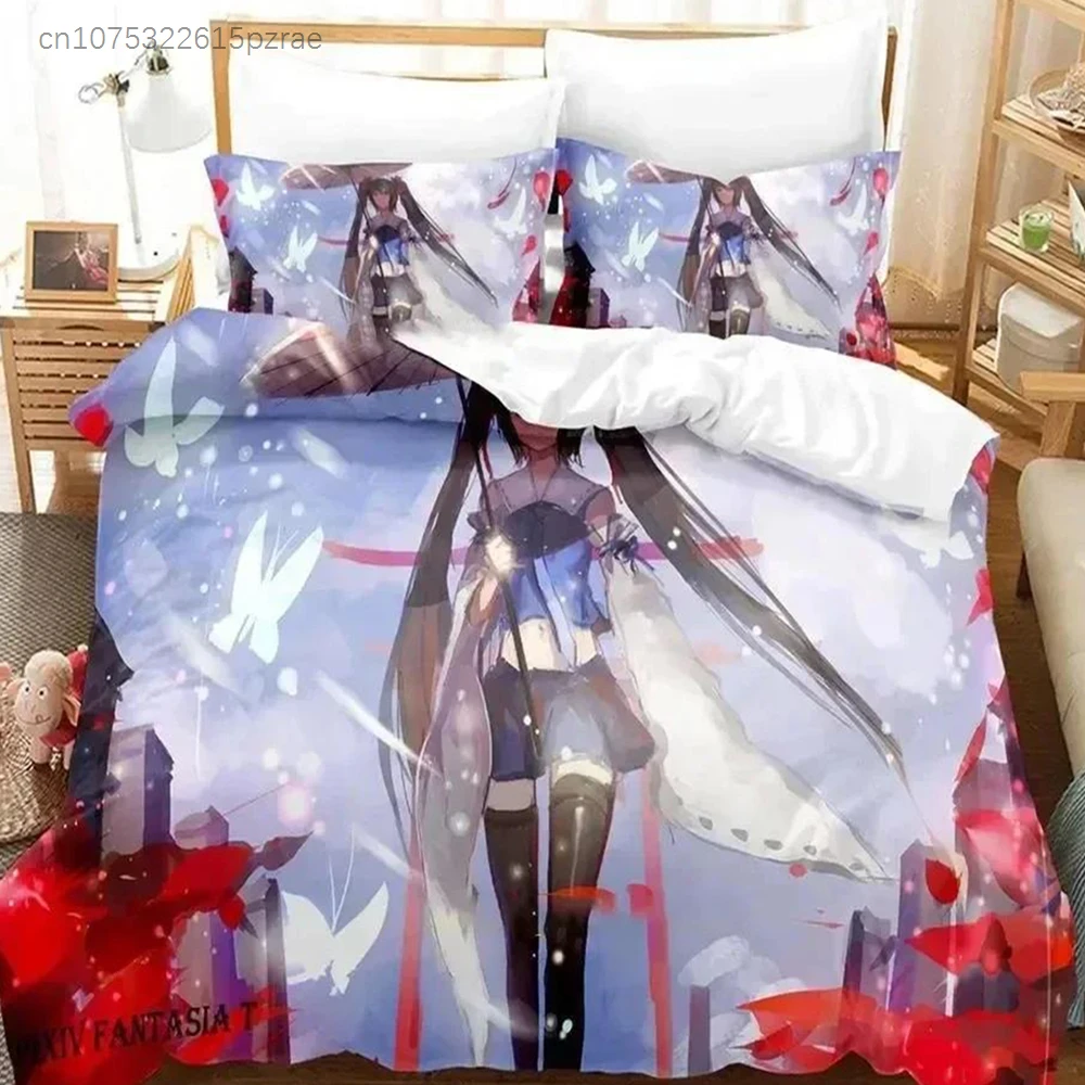 Anime Pixiv Fantasia T Bedding Set Duvet Cover Bed Set Quilt Cover Pillowcase Comforter King Queen Size Boys Adult Bedding Set
