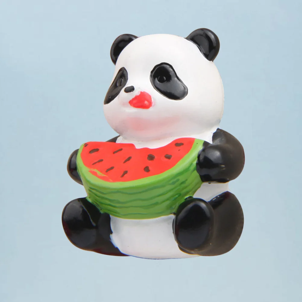 

Panda Design Micro Landscape Ornament Three Dimensional Magnetic Button Fruit Watermelon Sticker Fridge Magnets