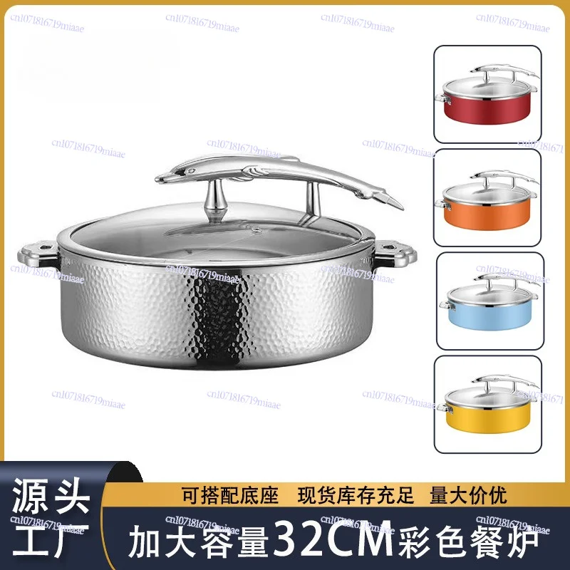 Color Warmer Stainless Steel Buffet Furnace Insulation Furnace Electric Heating Hotel Breakfast Furnace Food Display