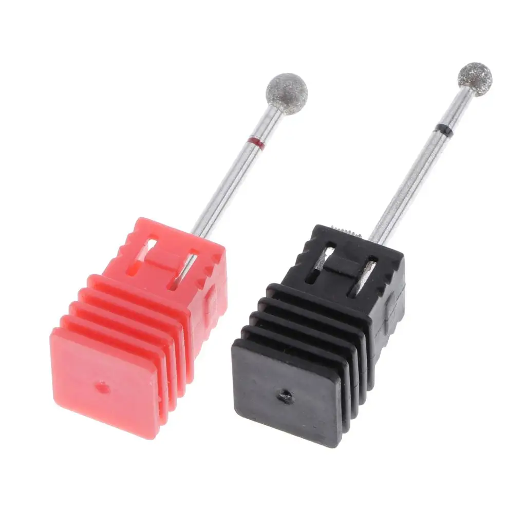 2 hardmetalen roterende braam / 32 inch (2,35 mm) schacht voor doe-het-zelf manicure pedicure