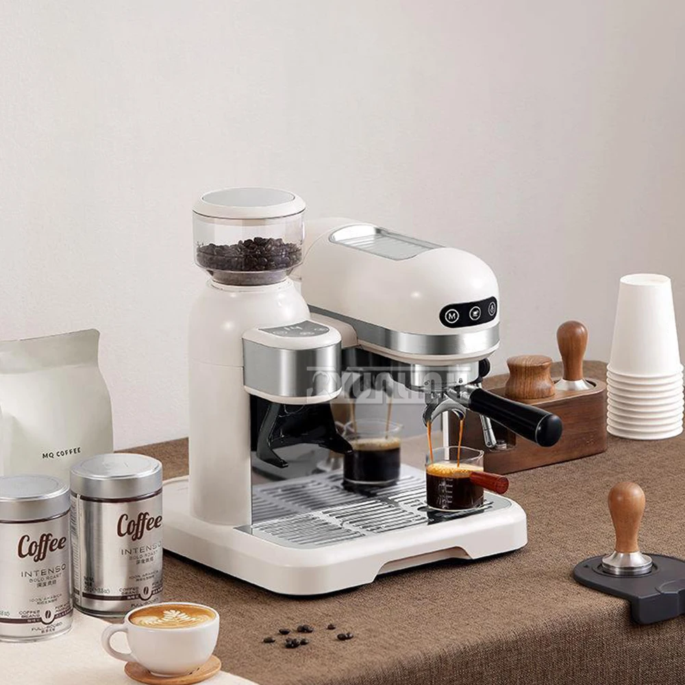 2025 جديد ماكينة صنع الاسبريسو شبه الأوتوماتيكية الحليب Frother ماكينة طحن حبوب البن المنزلية Ekspresy Do Kawy