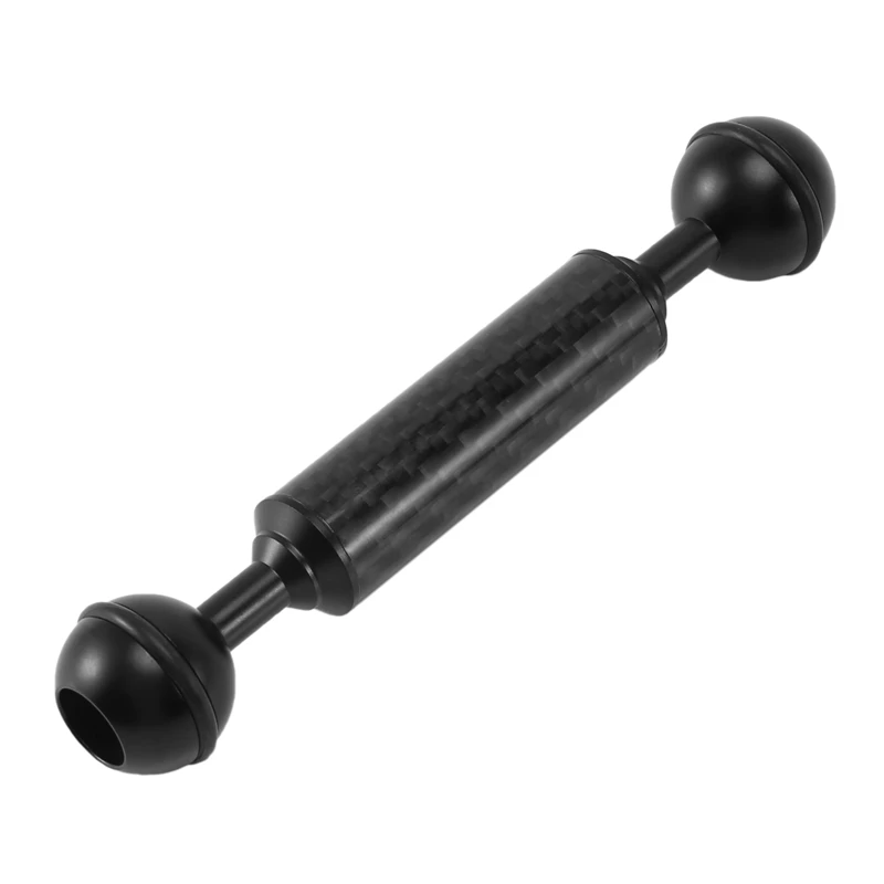 Kohle faser Float Verlängerung sarm 1 Zoll Dual Ball Tauch kamera Fotografie d20mm 5 Zoll Licht Unterwasser Auftriebs stativ