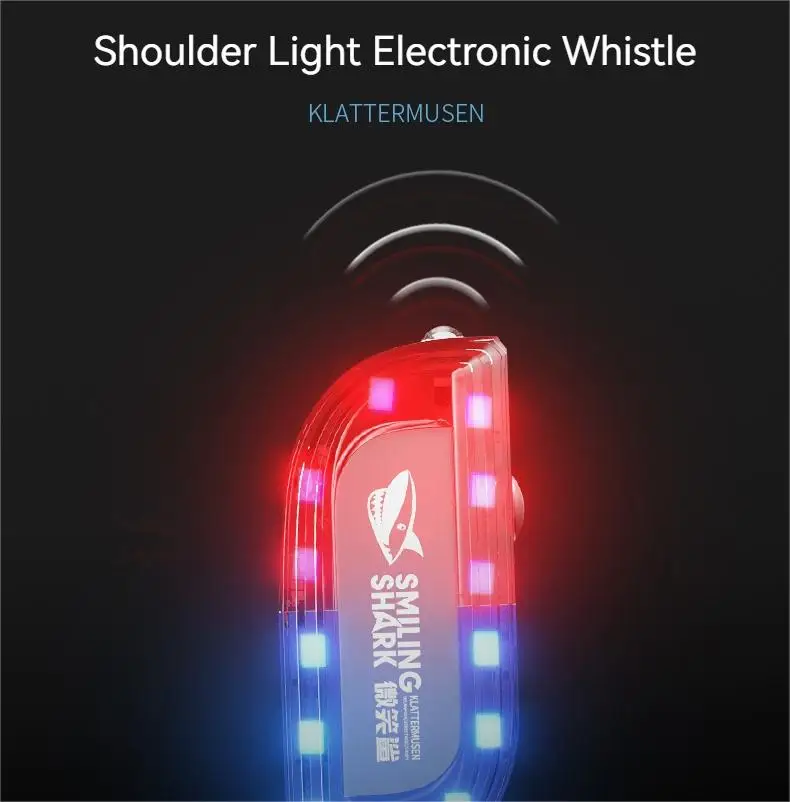 Smiling Shark JD009 Warning Light Small Mini Portable Emergency Light Waterproof Rechargeable Police Light for Outdoors Camping