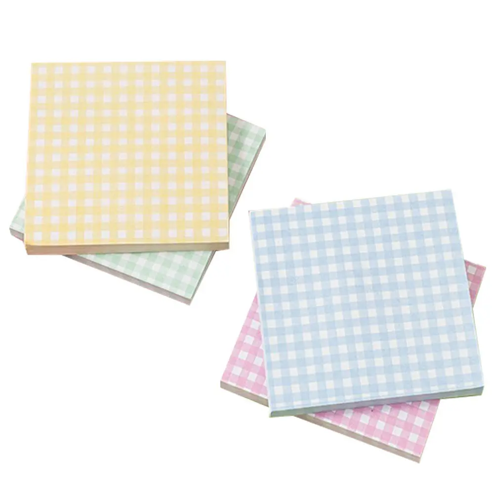 4 Books Portable Grid Memo Pads Nonstick Schedule Planning Pads Office School Writing Paper Grid Memo Pad