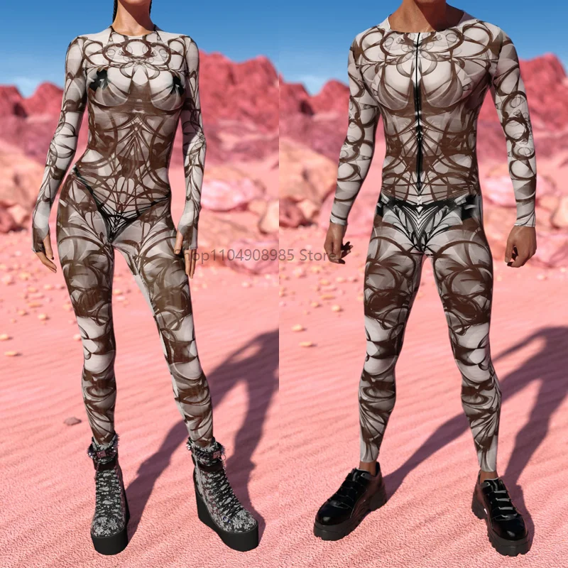 

Spectre Mesh Costume Holiday Jumpsuit Colorful 3D Print Party Bodysuit Unisex Onesie Cosplay Costume 2025