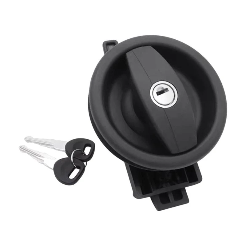 Black Complete Door Lock With Barrel And 2Keys Right Hand-L94A