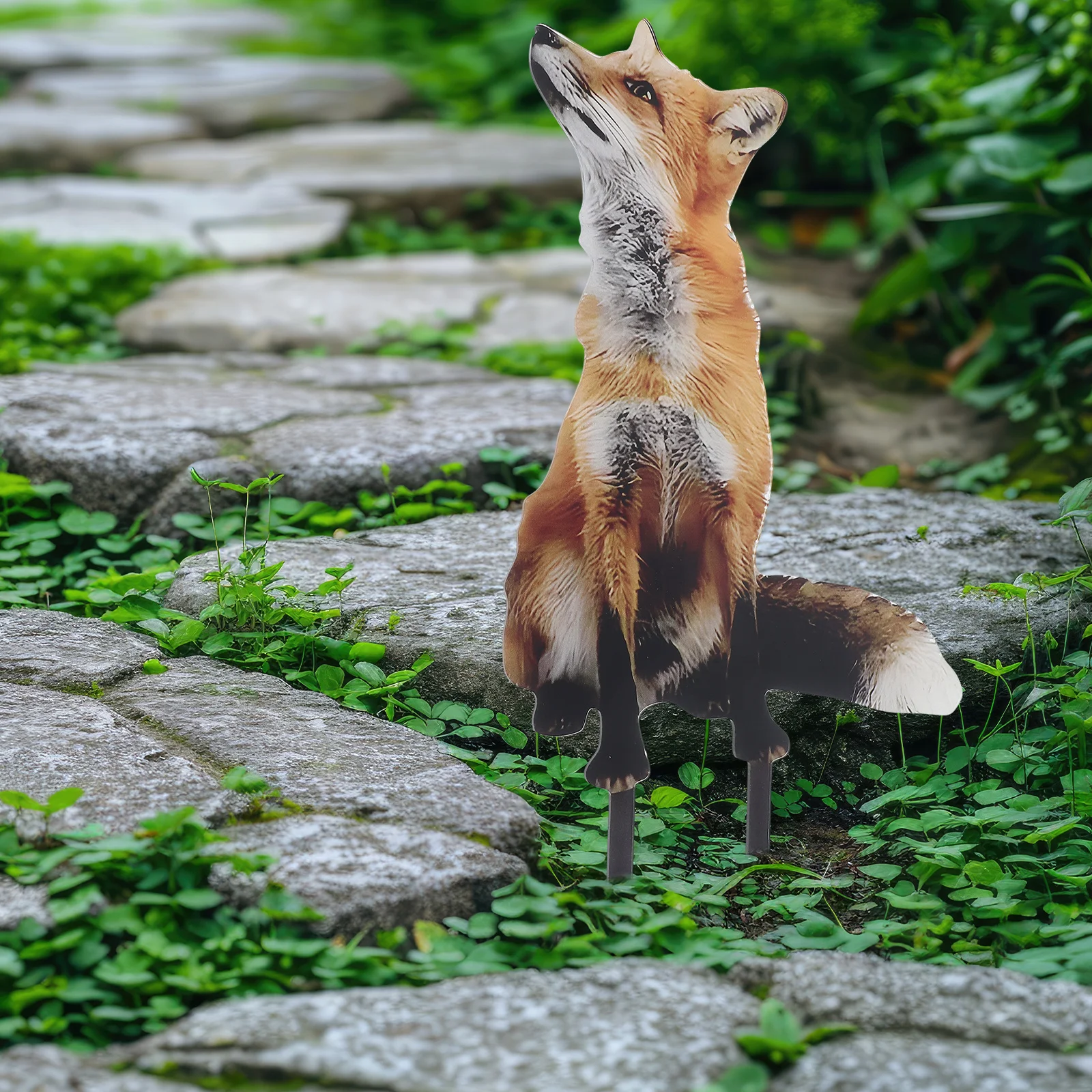 

Fox Decoration Stake Acrylic Garden Sign Lawn Ornament Outdoor Decor Figurine Yard Stakes Courtyard Insert Fox Lawn Sign Garden