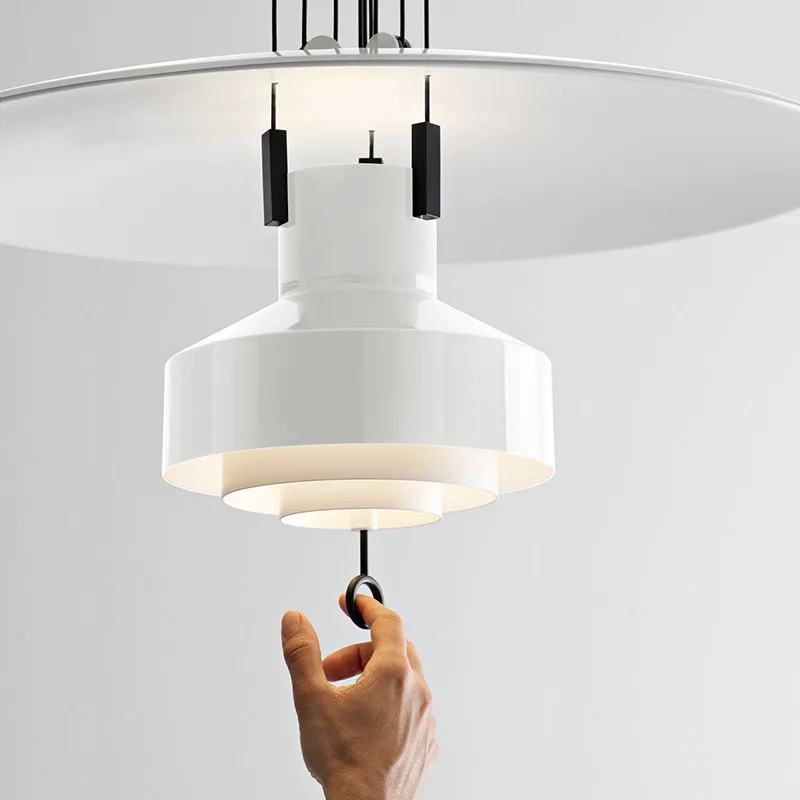 Stilnova-LED Stretchable lâmpada pingente, Nordic Flying Saucer, Designer Luz, Arte Retro, Estudo Quarto Luz