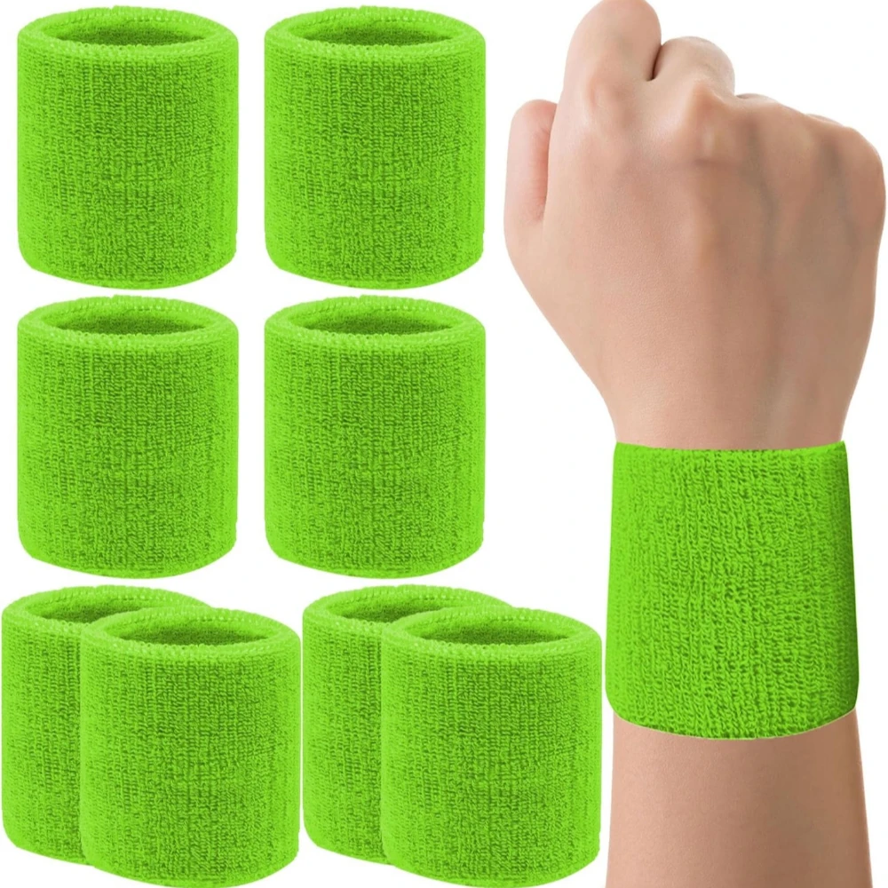 

Новый дышащий хлопковый впитывающий пот браслет для тенниса, футбола, баскетбола, бега в тренажерном зале, 1 шт., спортивный браслет