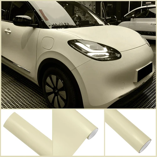 Imagen 2 del producto Extinction-Película de vinilo para envolver mascotas, color caqui y Beige mate, cubierta protectora para todo el cuerpo del coche, pegatina de Color DIY, accesorios de sintonización automática