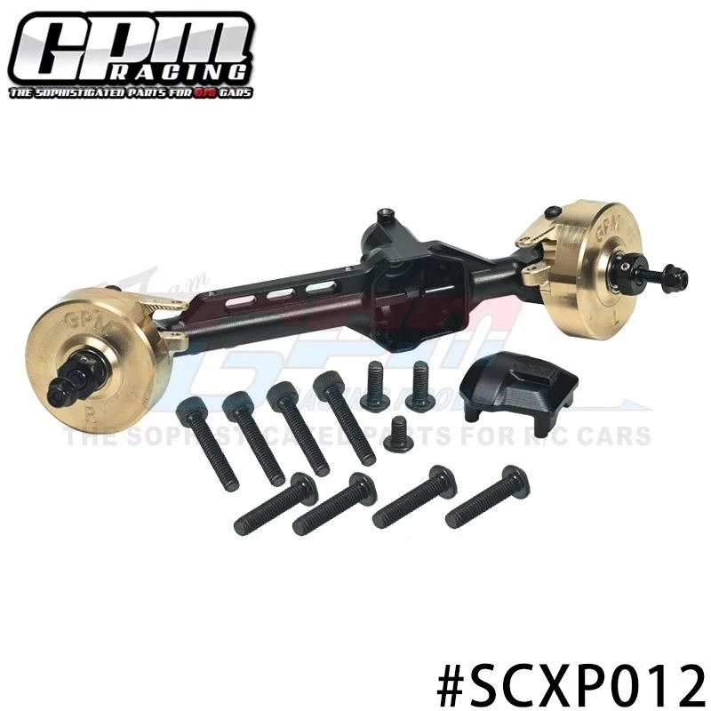 Axial 1/10 SCX10PRO Scx10iii Ford Bronco 7075 front axle with counterweight steering cup