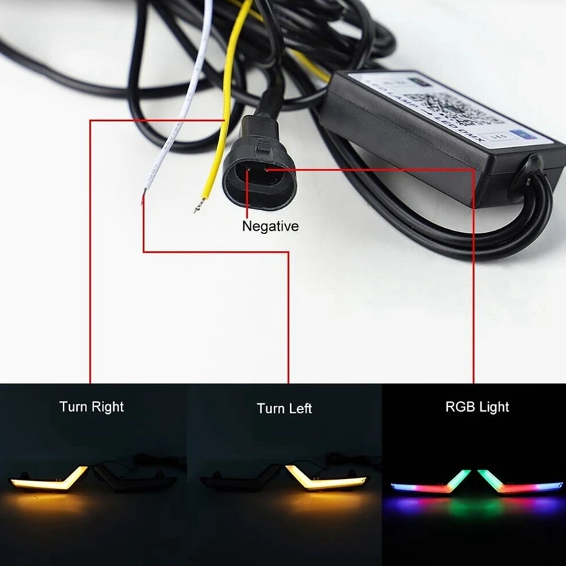 UTV LED Signature Lights Turn Signal RGB Light Turn LED Signal For Can-Am Defender Commander 2020