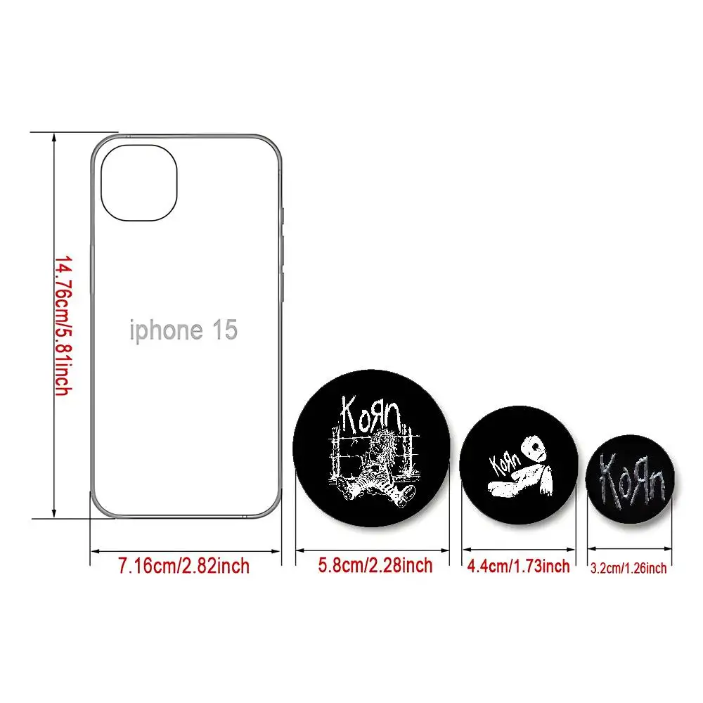 K-Korn Rock Band Music Badges Fashion New Hip Hop Versatile Round Metal Badge Cartoon Pin Gift Wholesale