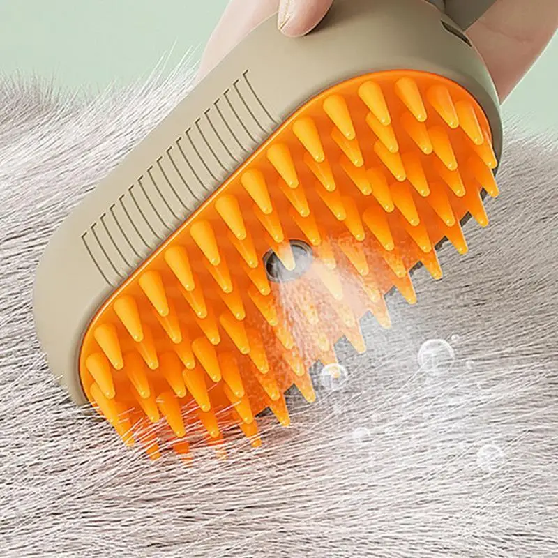 Pet Cleaning Spray Comb Pet Undercoat Hair Removal Slicker Brush For Dog And Cat Grooming Tool Electric Pet Cleaning Brush