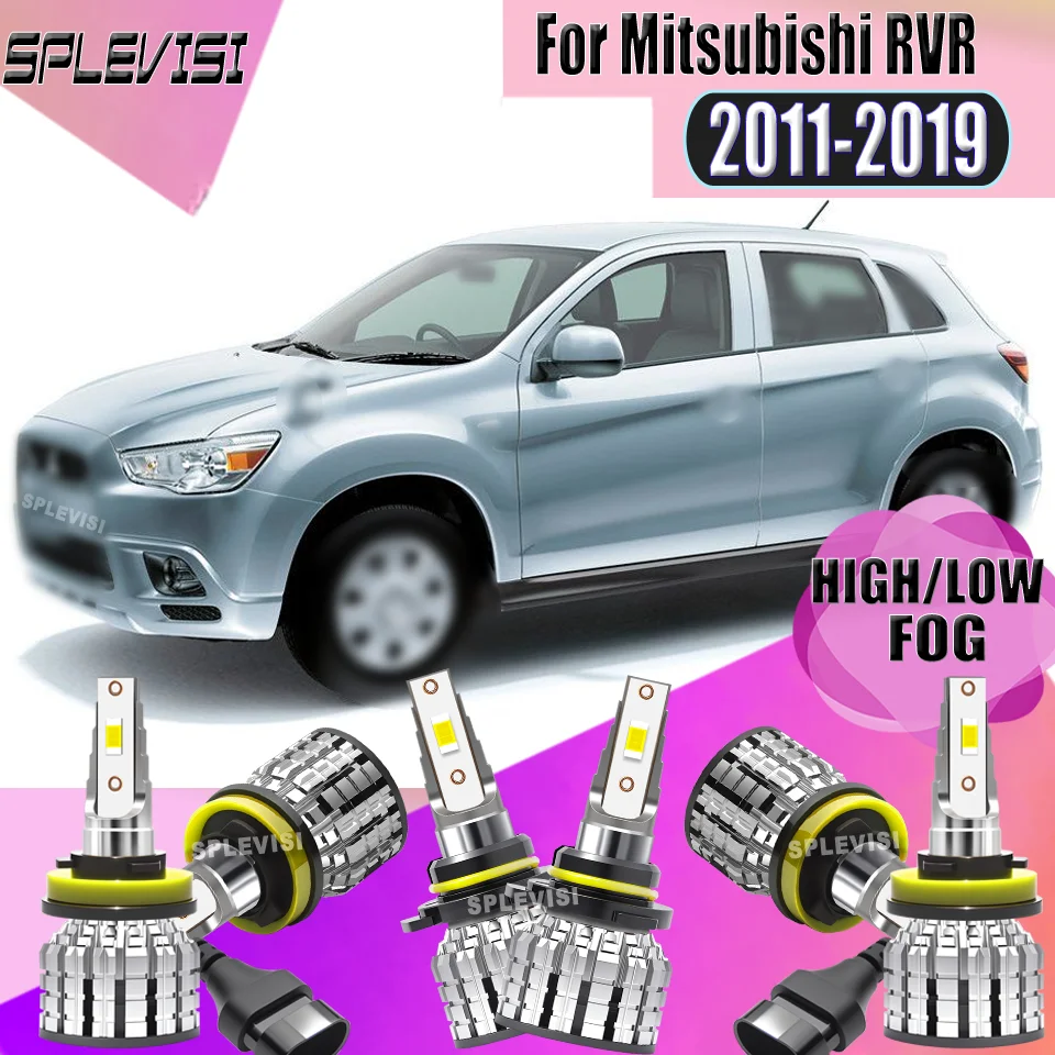 

Anti-attenuation SPLEVISI Aviation Aluminum Car LED Headlight Fog Lamp For Mitsubishi RVR 2011 2012 2013 2014 2015 2016-2019
