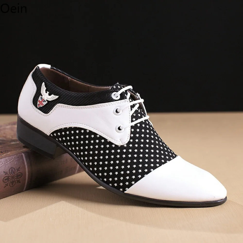 Business Mens Lace Up Dress Formal Brogue Shoes Pointy Toe Casual Fashion 38-45