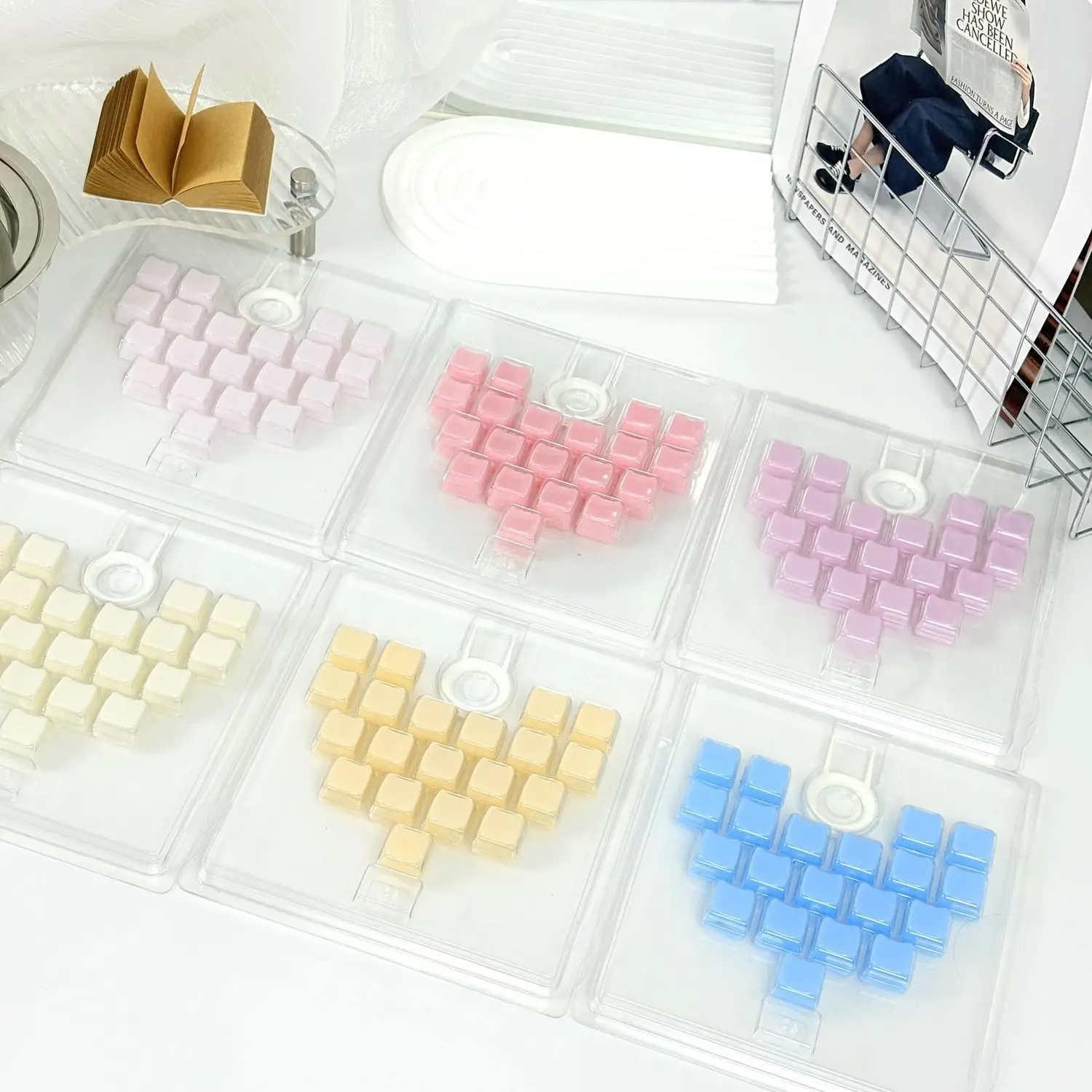 Cat Heart Keycaps Translucent Jelly Multi‑Color Cute Artisan Custom Keycap Set for Mechanical Gaming Keyboard Cherry MX Switch