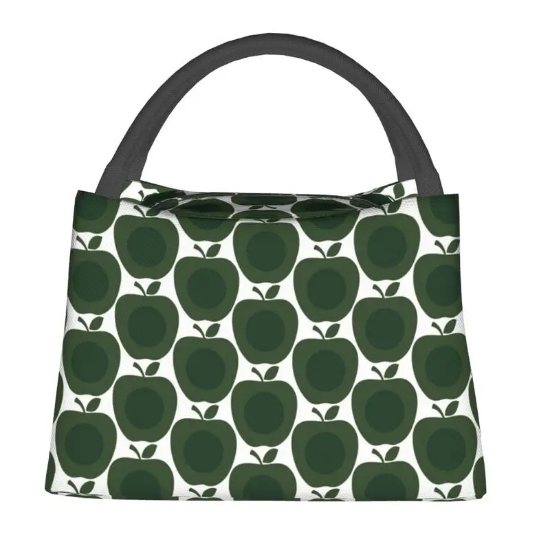 Orla Kiely Abstract Apples Pattern Insulated Lunch Tote Bag for Women Portable Thermal Cooler Bento Box Outdoor Camping Travel