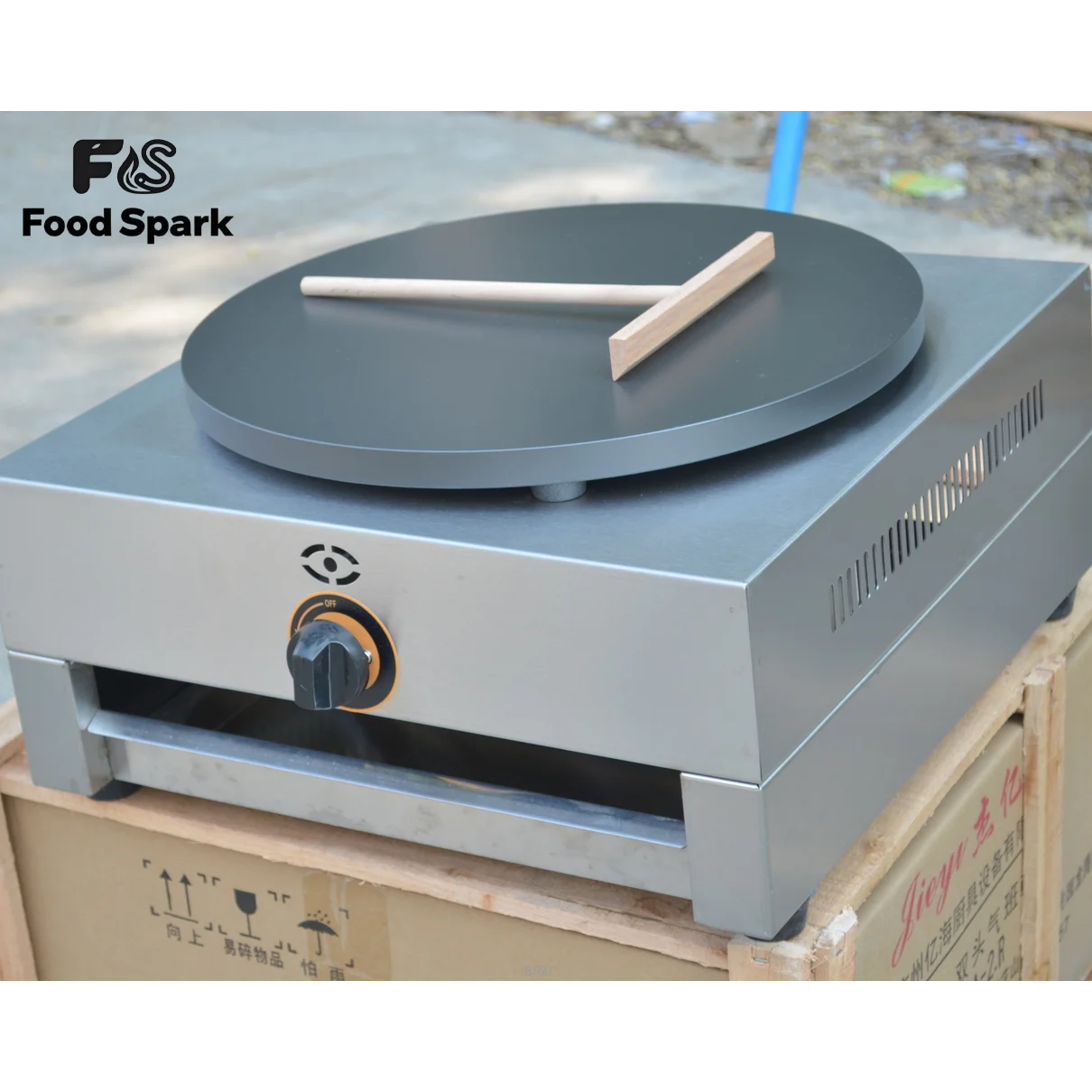 

Factory Price 16inch Crepe Machine Commercial Crepe And Pancake Makers Gas Stainless Steel Gas Crepe Machine