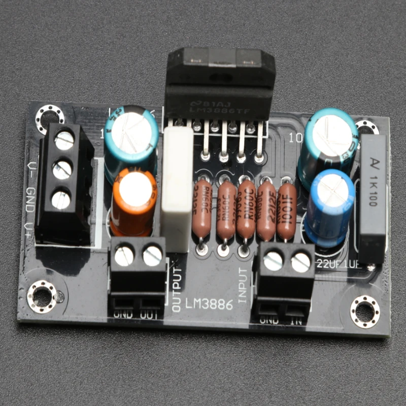 KYYSLB Positive and Negative DC Double 20-28V 68W LM3886T Amplifier Board HIFI High Fidelity Enthusiast Mono Amplifier Board