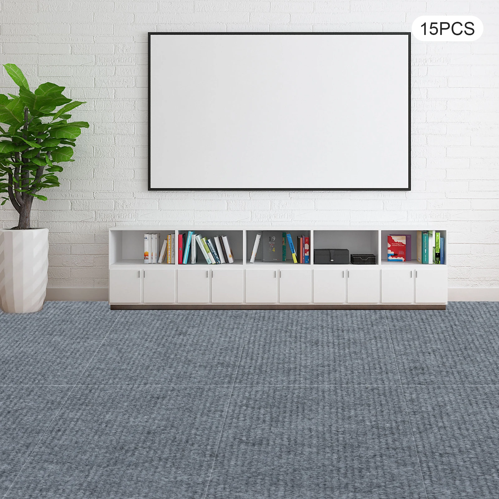 

15PCS Peel and Stick Carpet Tiles Removable 24" x 24" Carpet Tile for Home