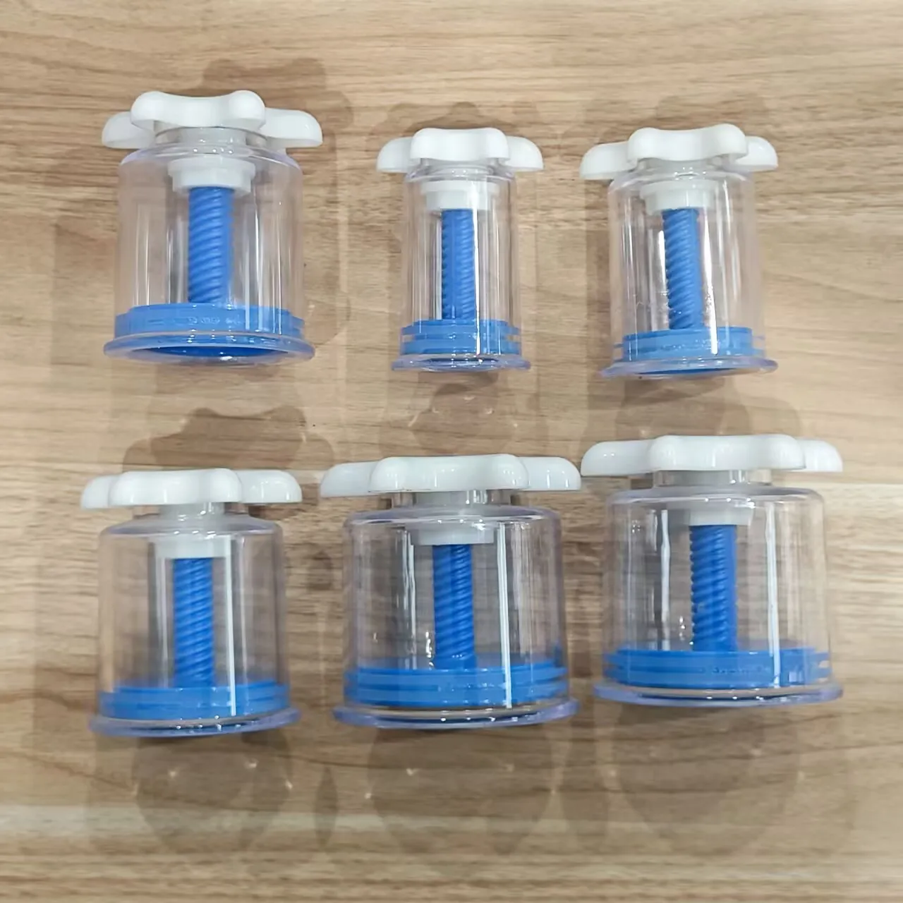 

Household suction cup device - Vacuum suction type - Hand-operated suction cup device - Hand-operated 6-cup version