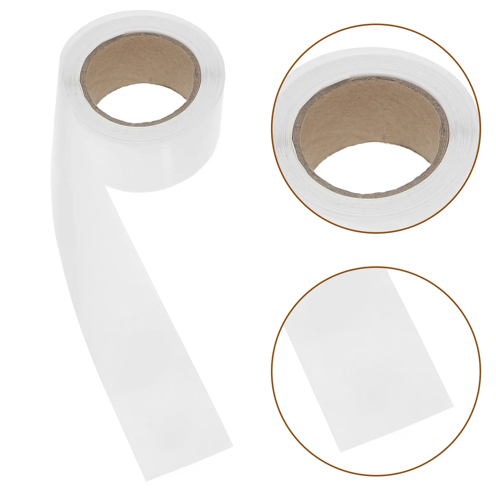 

500Pcs Clear Package Seals Stickers Round Transparent Self-Adhesive Labels for Packaging Mailing Envelope Seals