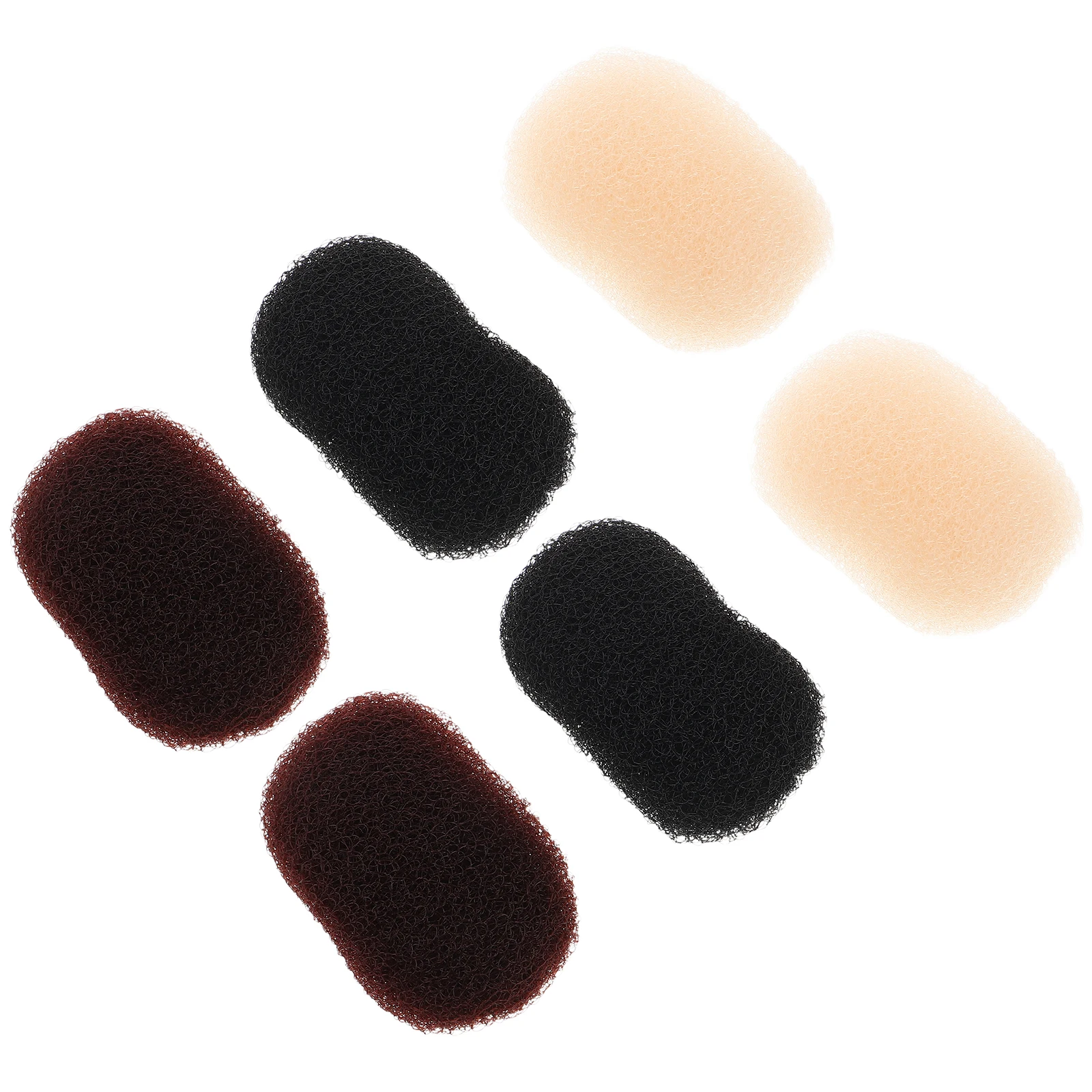 

6pcs Bump Clips Invisible Volume Inserts Strong Hold Lightweight Hair Root Puff Cushion Styling Pads For Women Formal