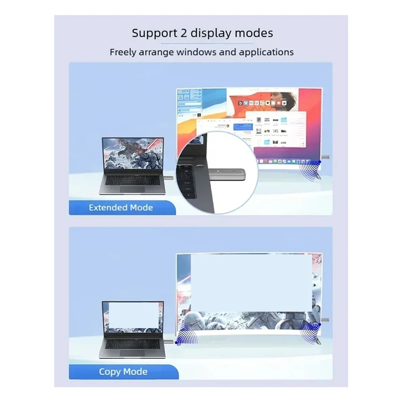 

B63B-Compact 5G -Compatible Wireless Video Transmitter And Receiver For Home Entertainment System And Mini Projectors