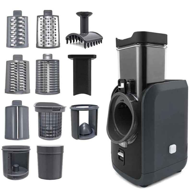 Electric 6-in-1 Veggie Cutter, Roller Type Slicer Shredder Dicer for Home Kitchen & Salad Making
