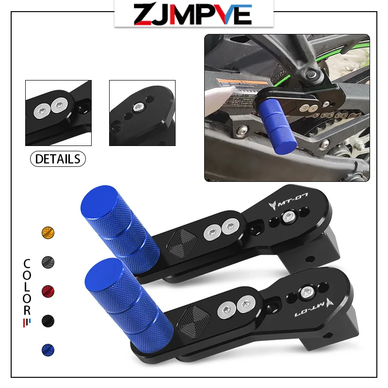 

For MT-10 MT-07 FZ07 MT-09 FZ09 Motorcycle Multi-Angle Rear Passengers Foot Pegs Footrests Adjustable Telescopic Rear Footpegs