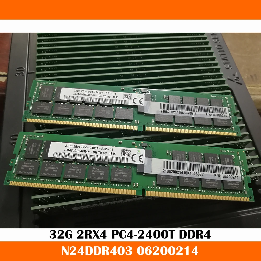 1ชิ้นแรม32กรัม PC4-2400T 2RX4 DDR4 N24DDR403หน่วยความจำ32GB จัดส่งรวดเร็วคุณภาพสูงทำงานได้ดี