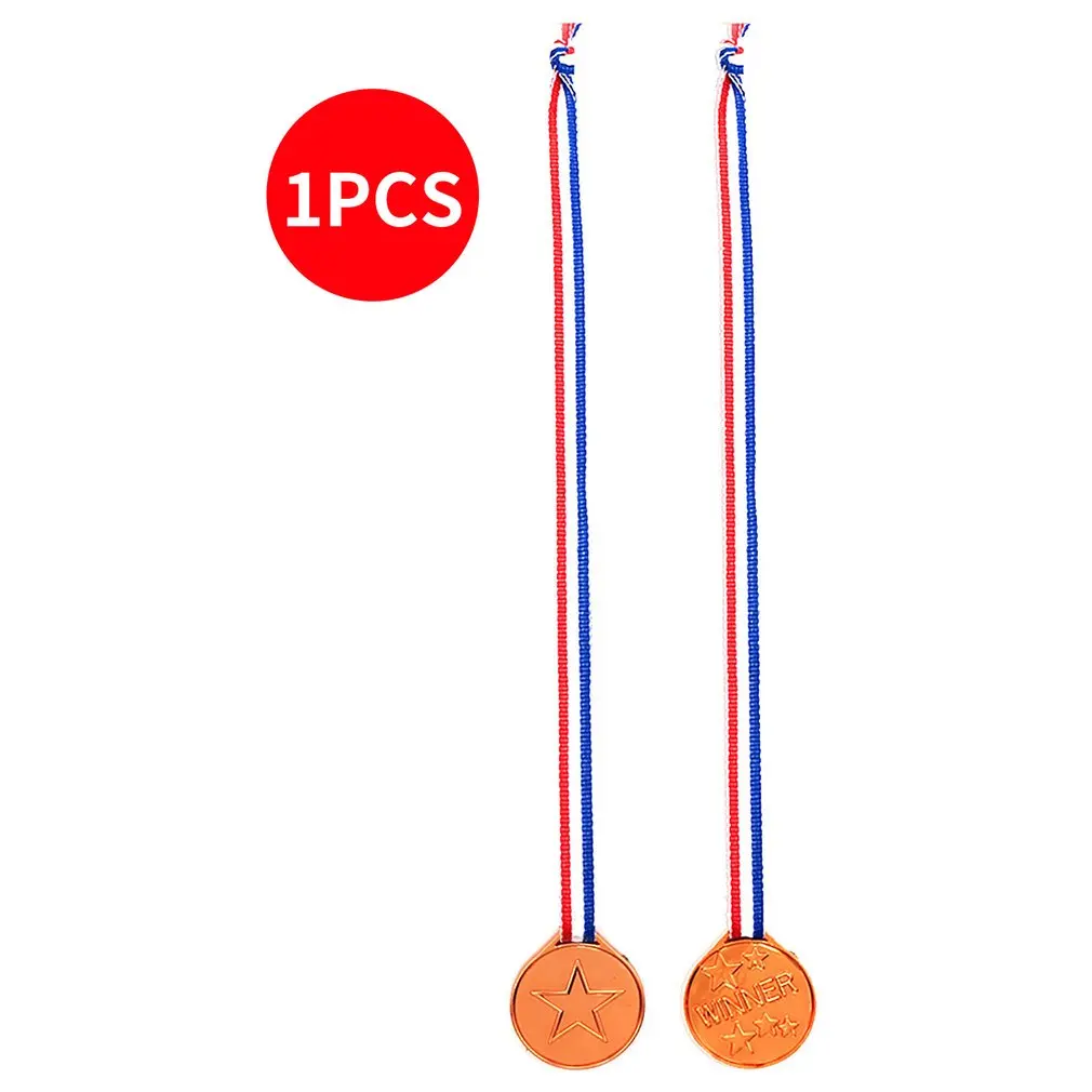 Plastic Medal Children Electroplating Bronze Medal Winner Award Medal Olympic-Style Medal For Sports Competition Talent Show