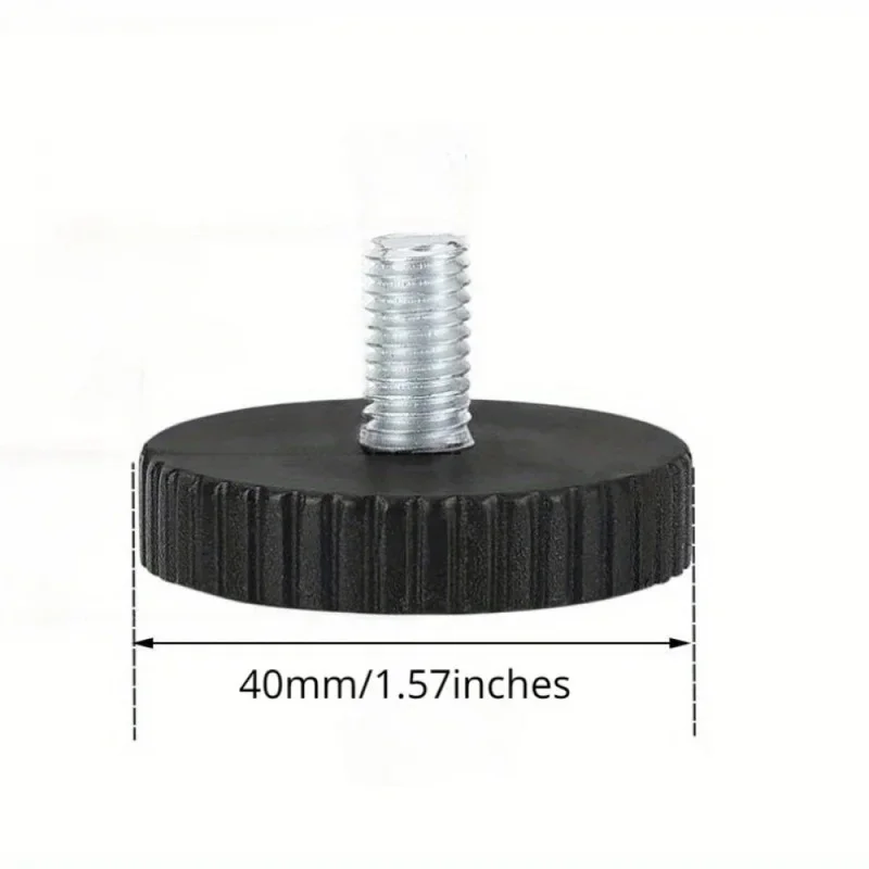 16pcs Adjustable Leveling Chair Leg Feet M8 Furniture Mat Screw-in Base Sofa Bed Cabinet Table Floor Protector Anti-slip Pad