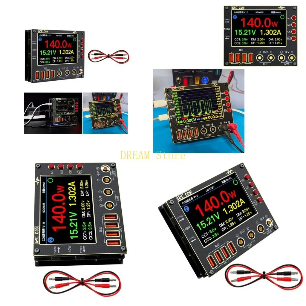 

Smartests Waveform Current Meter With 320×480 Screen 24V Polarity Detection And Advanced Charging Analysis best sale