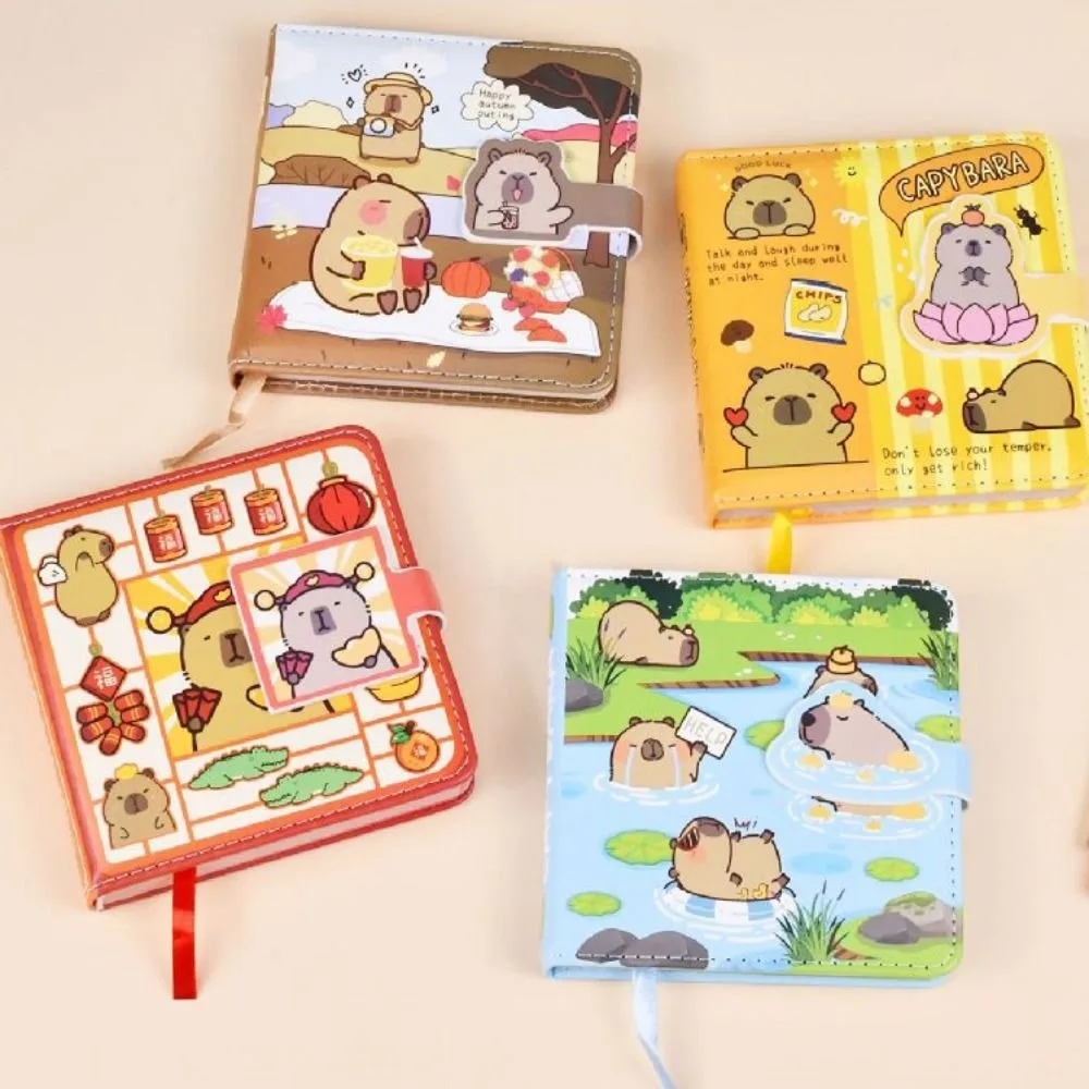 Capybara Drawing Book Capibara Pocket Painting Paper Kapibara Palm Notebook Magnetic Snap Portable Hand Ledger