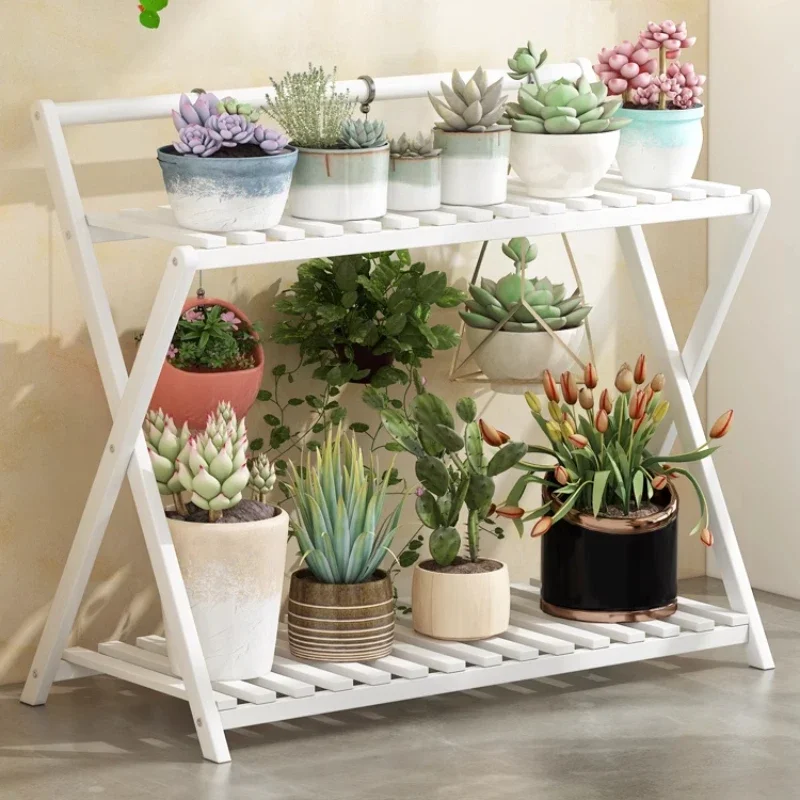 

ZModern Balcony Flower Rack Solid Wood Simple France Designer Flower Rack Indoor Aesthetics Fashion Plantenrek Home FurnitureZ