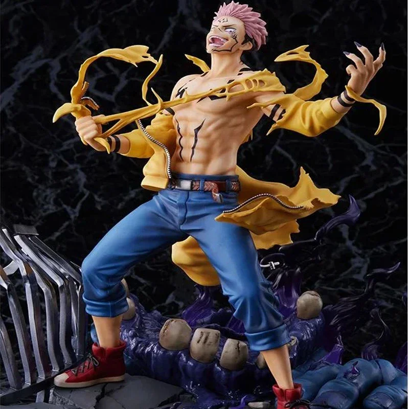 

Jujutsu Kaisen Anime Figure Ryomen Sukuna Action Figures Statue Collection Model Desktop Ornament Toys Children Birthday Gift