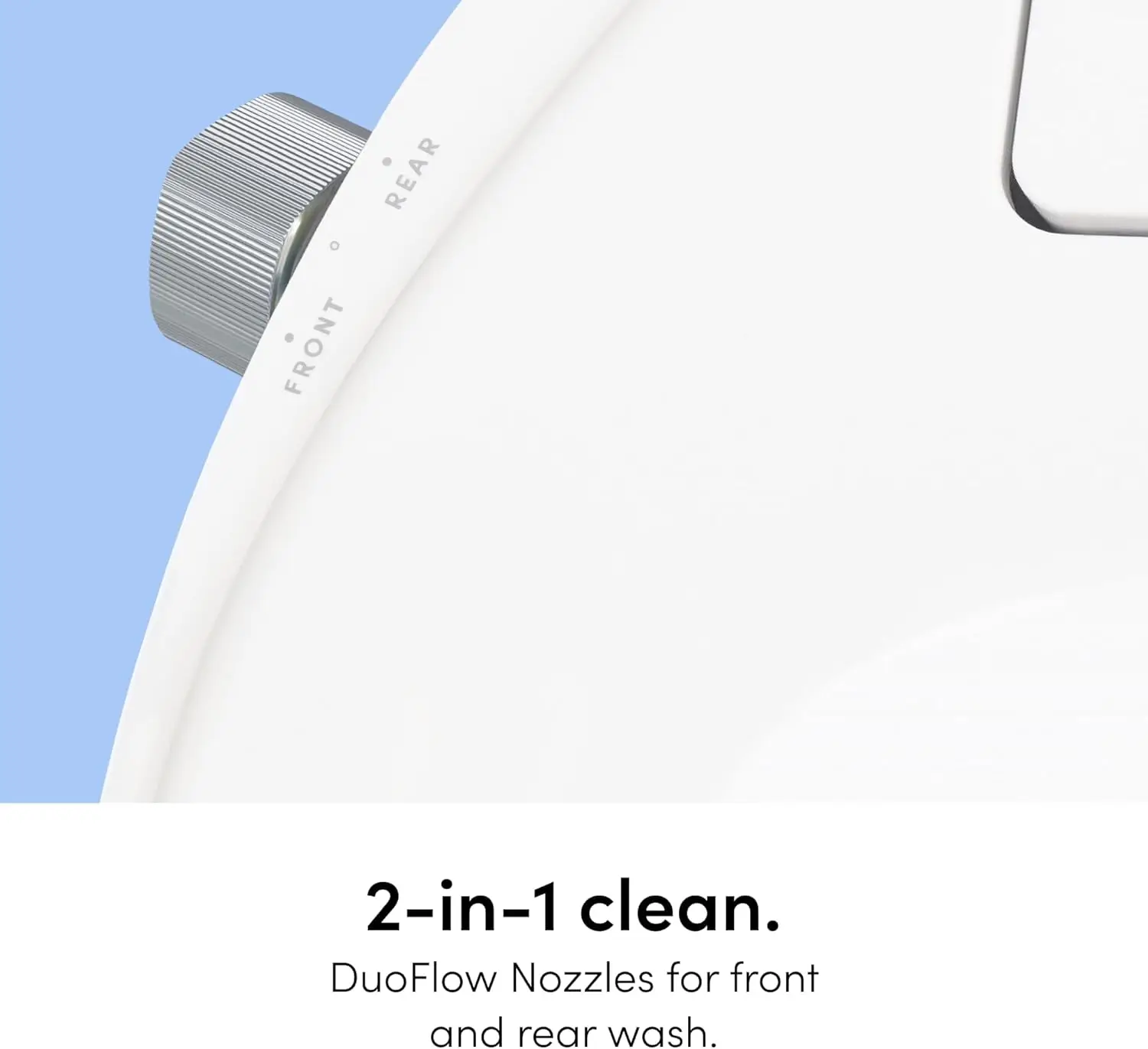 非電動ビデ便座、洗練された丸型デザイン、簡単洗浄のためのクイックリリース、デュオフロー洗浄、ソフトクローズ蓋