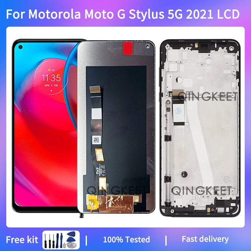 

6.8"NEW For Motorola Moto G Stylus 5G 2021 LCD XT2131 Display Touch Screen Digitizer Assembly For Moto G Stylus 2021 XT2131DL LC