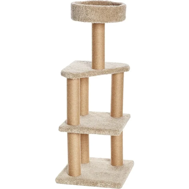 Cat Tree Indoor Climbing Activity Tower with Scratching Posts, multi-level, Large, 17.7