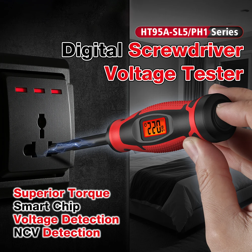 Household Appliance Repair Voltage Tester Voltage Tester 201 30mm PP TPE Shell Lovan Steel Bit AC 6-390V Range