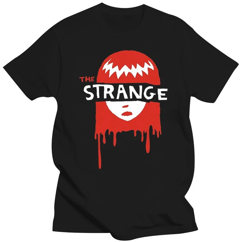 Juniors Women'S Emily The Strange Dripping Face Cut-Out Eyes Black T-Shirt Tee Casual Tee Shirt